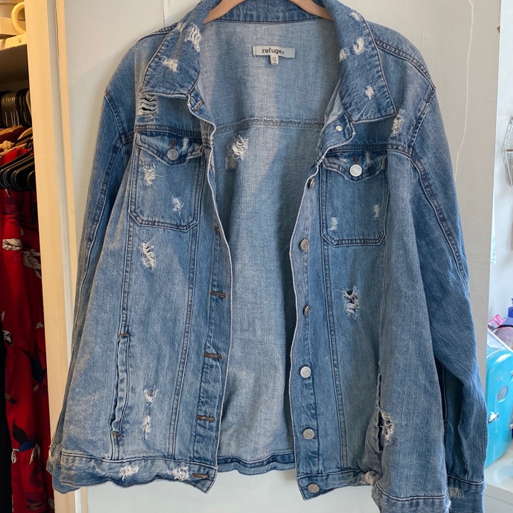 Perfectly distressed denim jacket